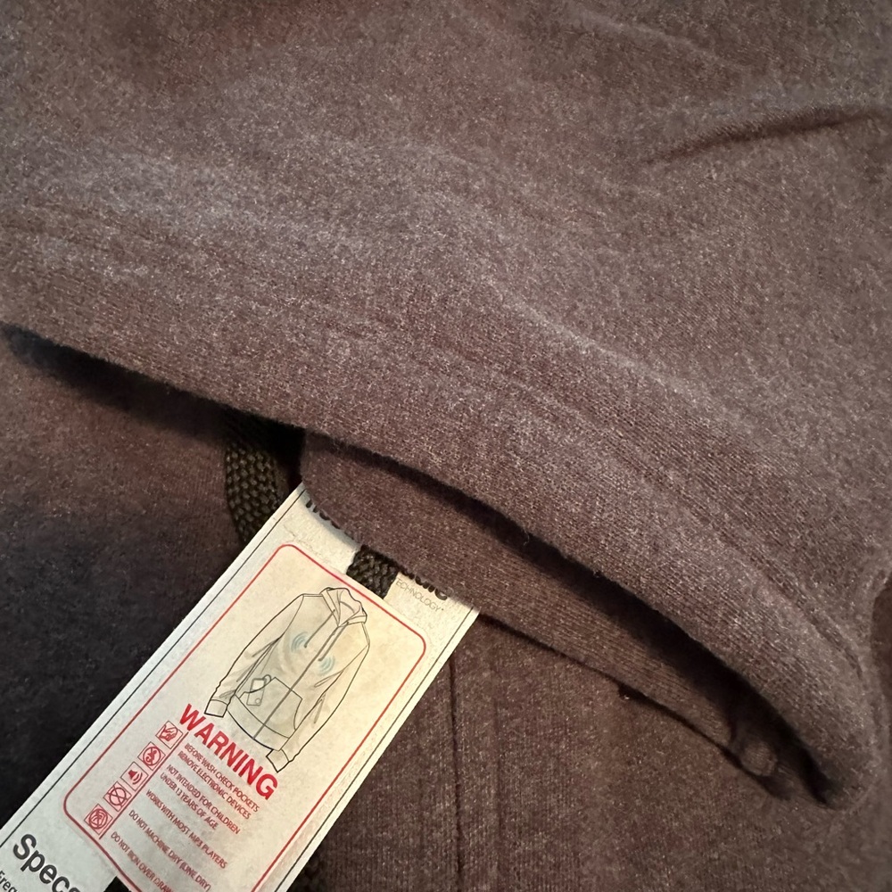 Hoodiebuddie Charcoal Zip-Up Hoodie with Earbuds - Picture 9 of 9